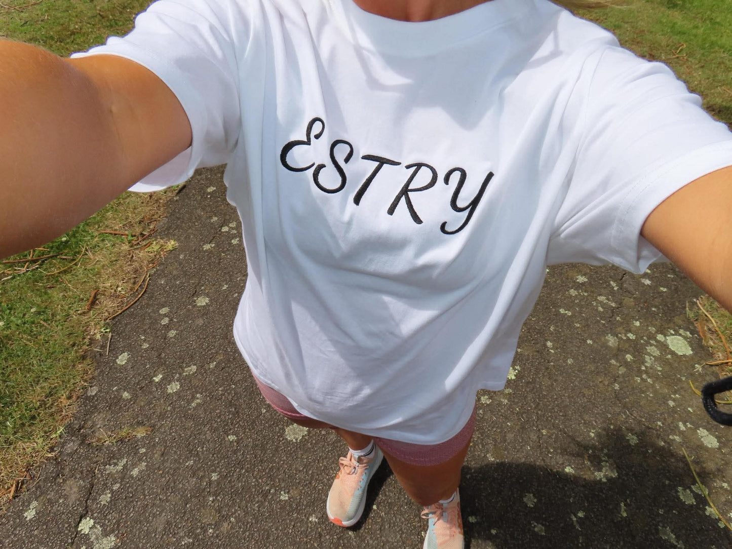 Estry Embroidered Tee - White