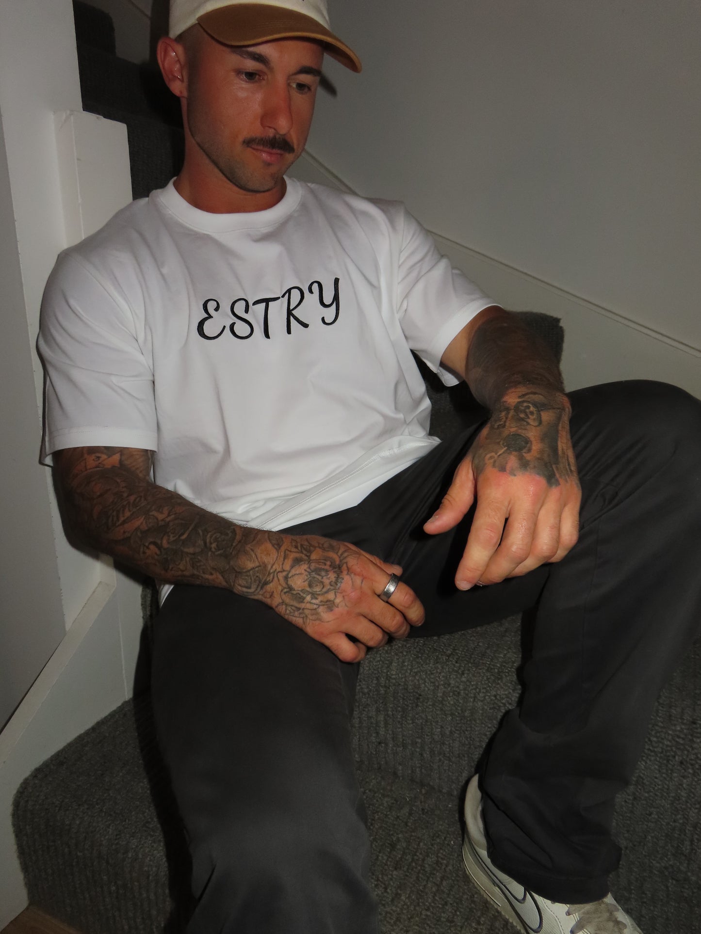 Estry Embroidered Tee - White