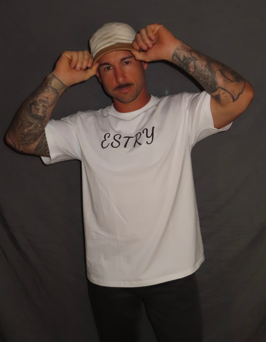 Estry Embroidered Tee - White