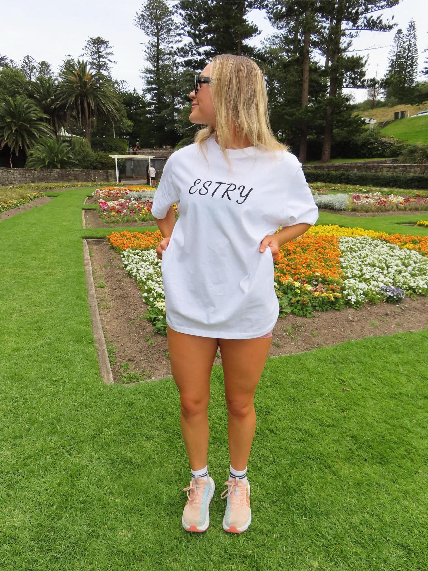 Estry Embroidered Tee - White